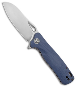 Petrified Fish Bunta Liner Lock Knife Blue G-10 (3.45&quot; Satin D2) PF868 | 182581