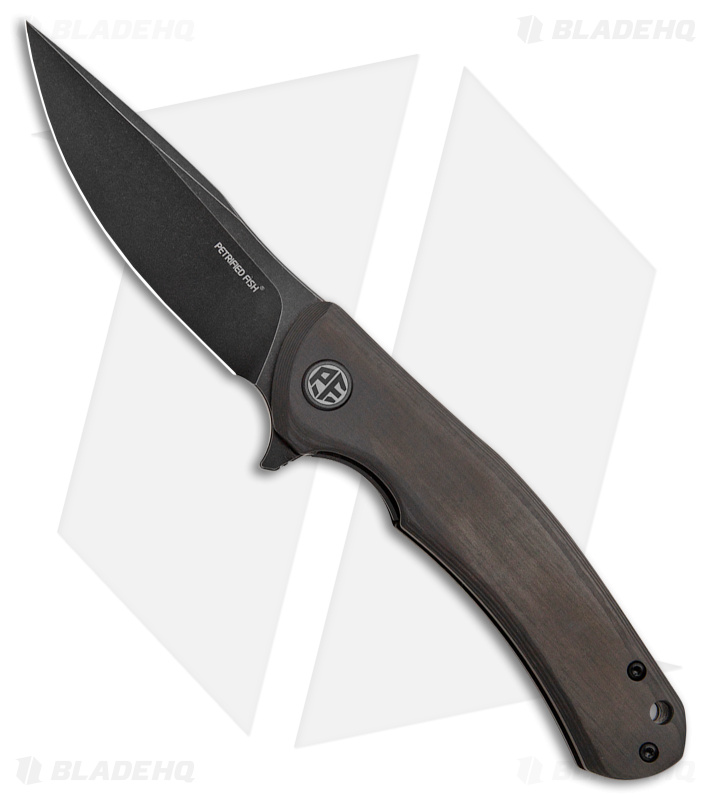 Petrified Fish Warrior Liner Lock Knife Carbon Fiber (3.5" BW) PF949