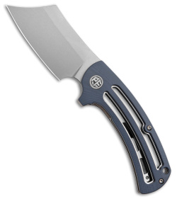 Petrified Fish Eddy Liner Lock Knife Blue G-10 (3.18" Stonewash) PFE01