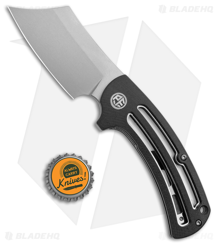 ScoopyLoops Large OD G10 Gucciloops ナイフランヤードビーズ EDC 検)rickhinderer Petrified Fish PFE01 Eddy Liner Black G-10 (SW) - Blade HQ