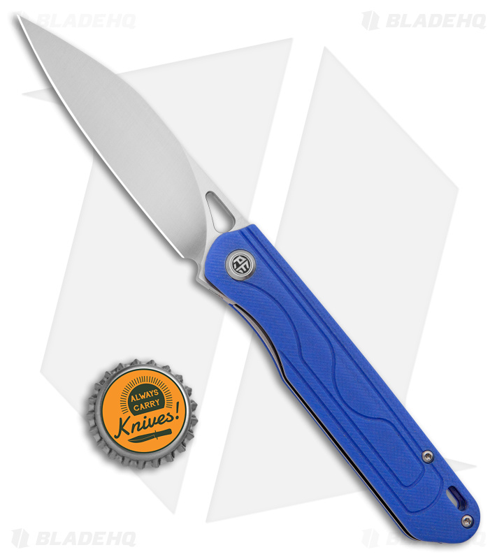 Petrified Fish PFE02 Scout Liner Lock Knife Blue - Blade HQ