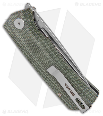 Coltello Pieghevole EDC Petrified Fish Beluga PFP01T – Lama K110 3.58″ – Manico Micarta – Rosso Stonewashed
