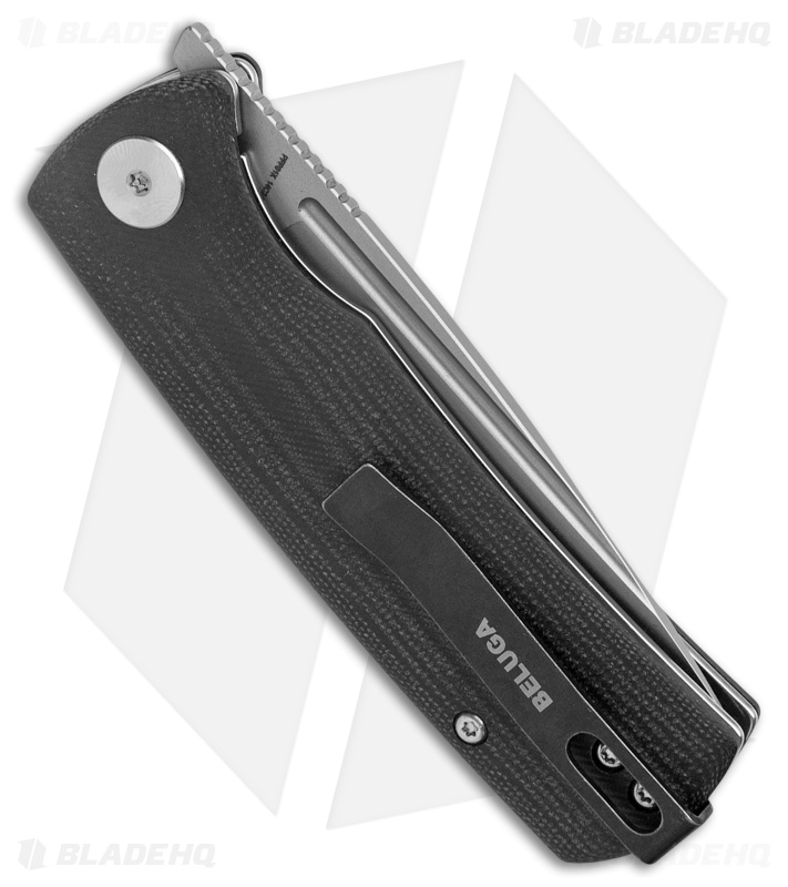 Petrified Fish Small Beluga Liner Lock Knife Black G-10 (3" BB) PFP01
