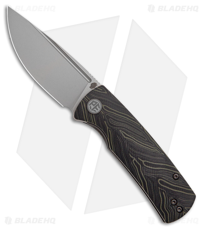 Petrified Fish Small Beluga Liner Lock Knife Green G-Mascus G-10 (3" BB) PFP01