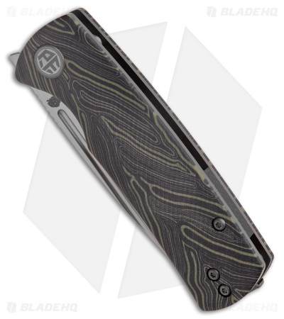 Petrified Fish Small Beluga Liner Lock Knife Green G-Mascus G-10 (3" BB) PFP01