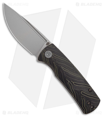 Petrified Fish Small Beluga Liner Lock Knife Green G-Mascus G-10 (3" BB) PFP01