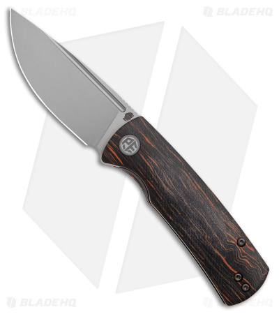 Petrified Fish Small Beluga Liner Lock Knife Orange G-Mascus G-10 (3" BB) PFP01