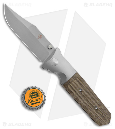 Prometheus Design STS-B Frame Lock Knife Green Micarta (3.5" Bead Blast) 