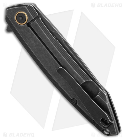 RUIKE P831S-SB Frame Lock Knife Black SW 3Cr14N (3.35" Black SW)