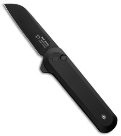 The James Brand The Wells MagnaCut Button Lock Flipper Knife Black (2.9" Black )