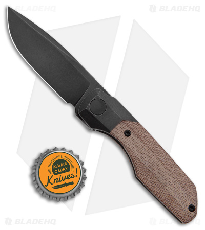 Vero Engineering Mini Synapse Frame Lock Knife Titanium Natural Micarta (3" BW)