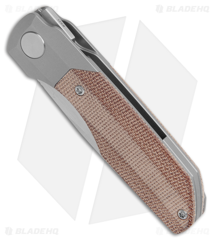 Vero Engineering Mini Synapse Micarta (Hand Satin) - Blade HQ