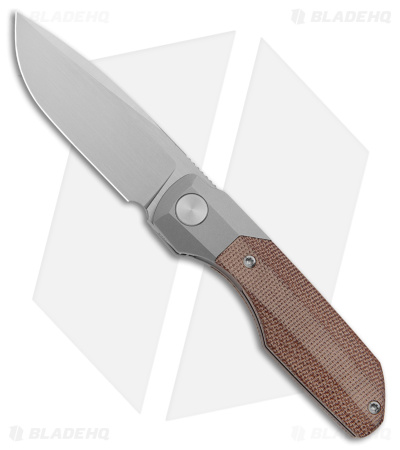 Vero Engineering Mini Synapse Micarta (Hand Satin) - Blade HQ