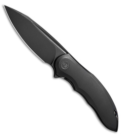 WE Knife Co. Makani Frame Lock Knife Black Titanium (3" BW) WE21048-1