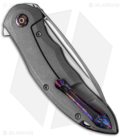 WE Knife Co. Makani Frame Lock Knife Gray Titanium (3" Satin) WE21048-2