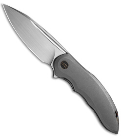 WE Knife Co. Makani Frame Lock Knife Gray Titanium (3" Satin) WE21048-2