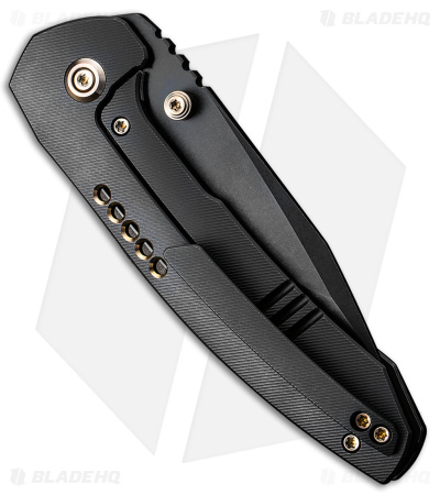WE Knife Co. Trogon Frame Lock Knife Black Titanium (3.2" Black) WE22002B-2