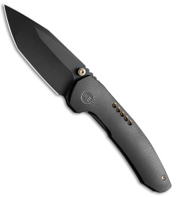 WE Knife Co. Trogon Frame Lock Knife Black Titanium (3.2" Black) WE22002B-2