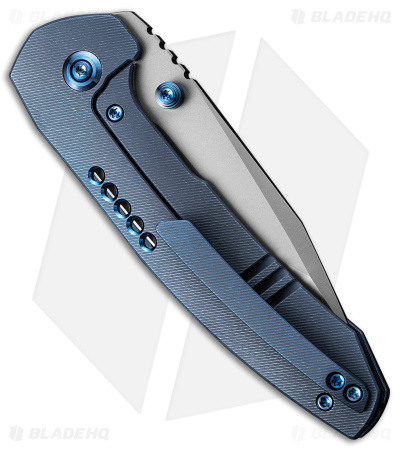 WE Knife Co. Trogon Frame Lock Knife Blue Titanium (3.2" BB) WE22002B-1