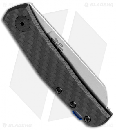 Zero Tolerance Anso 0230 Slip-Joint Knife Carbon Fiber (2.6" Stonewash) ZT