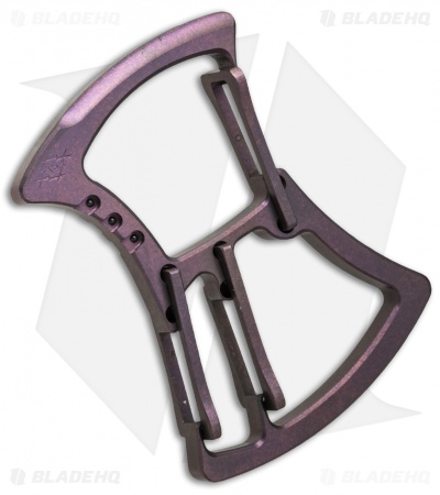 Savidan Knives Guillotine Carabiner Keychain Tool - Purple Titanium