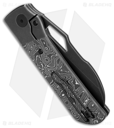 Divo Knives Stout Frame Lock Knife Titanium/Aluminum Foil Carbon Fiber (3" BW)