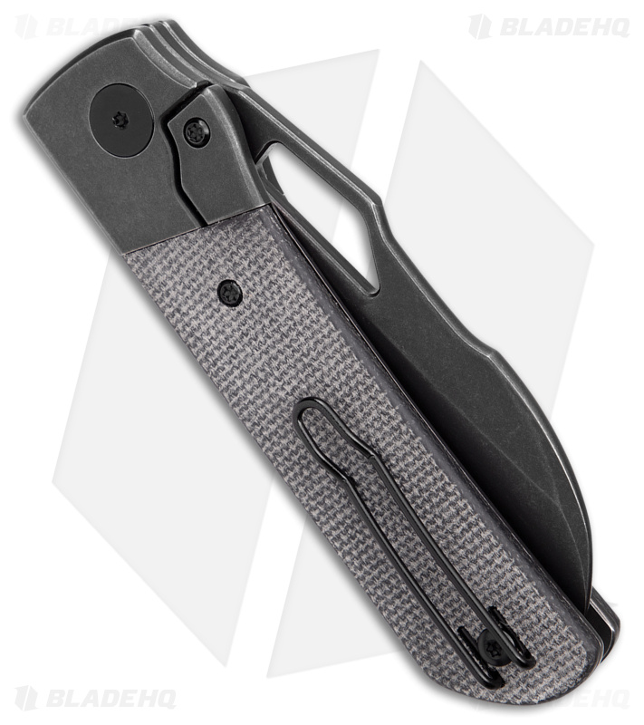 Divo Knives Stout Frame Lock Knife Titanium/Black Micarta (3" BW)