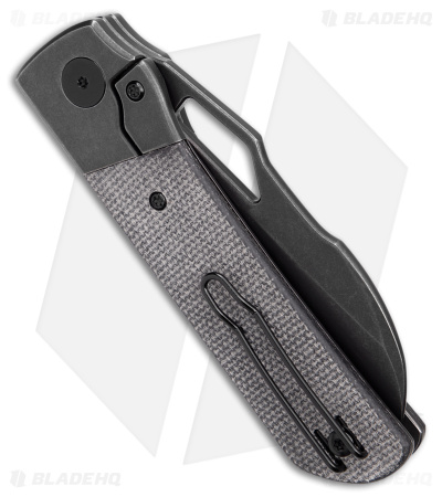 Divo Knives Stout Frame Lock Knife Titanium/Black Micarta (3" BW)