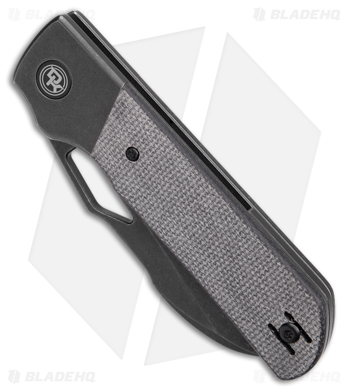 Divo Knives Stout Frame Lock Knife Titanium/Black Micarta (3" BW)