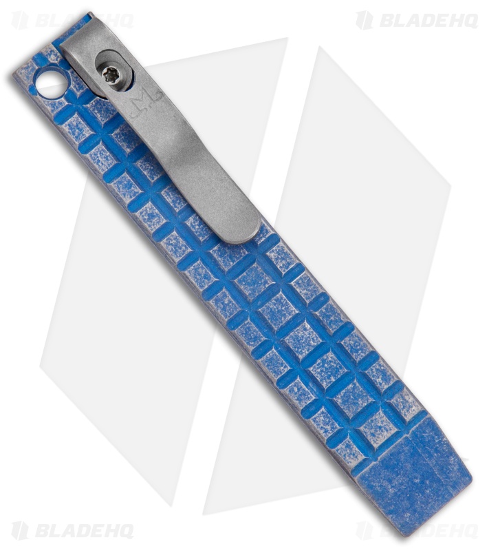 Maverick Customs 4" Ti Pocket Pry Bar Tool - Blue Fragtanium