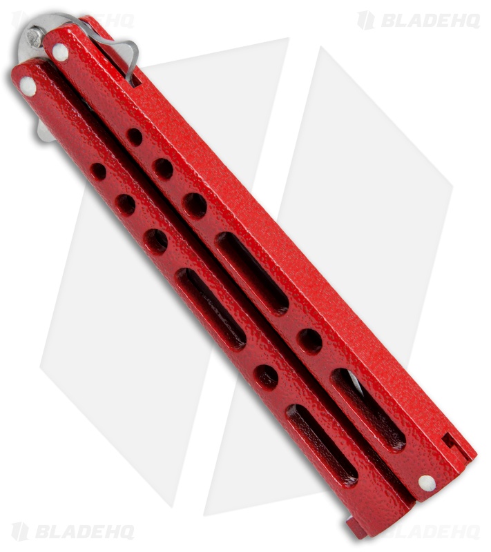 Benchmark Red Butterfly Knife + Satin - Blade HQ