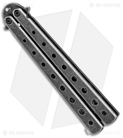 Boker Magnum Balisong Trainer Butterfly Knife (3.75" Black SW) 01MB612
