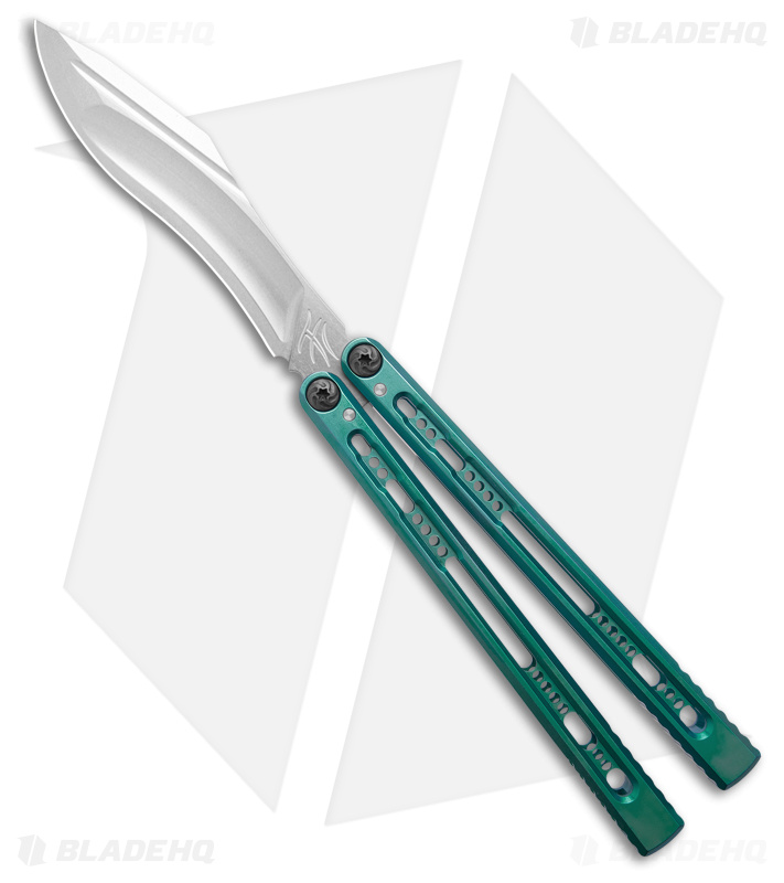Fellowship Blades Empusa Balisong w/ Speed Channel Blue Titanium (4.6" SW)