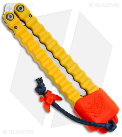 Flytanium Tatersong Limited Edition Balisong Knife Yellow (4.5" Stonewash)