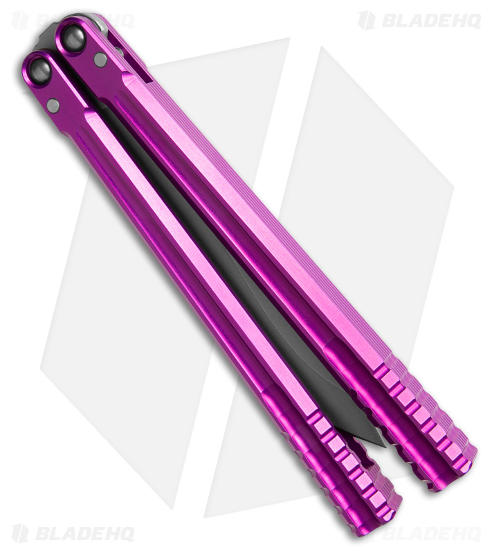 Franken Forge Galvanis Kukri Butterfly Knife Purp - Blade HQ