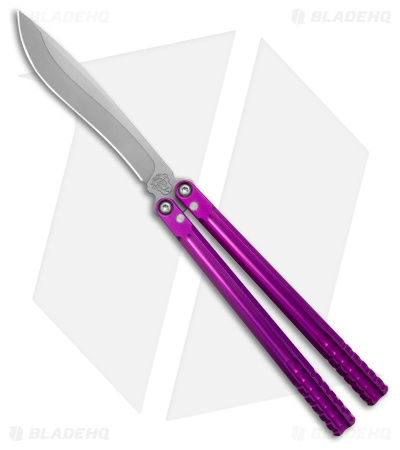 Franken Forge Galvanis Kukri Butterfly Knife Purp - Blade HQ