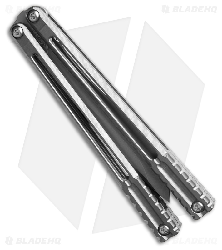Franken Forge Blades Voltaic Butterfly Knife Kukri Raw Titanium  (4.6" SW)