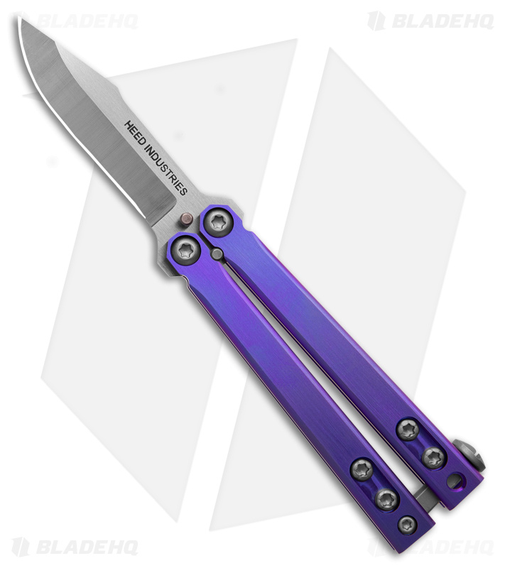 Heed Industries CFX Balisong Slip Joint Knife | Ano Purple