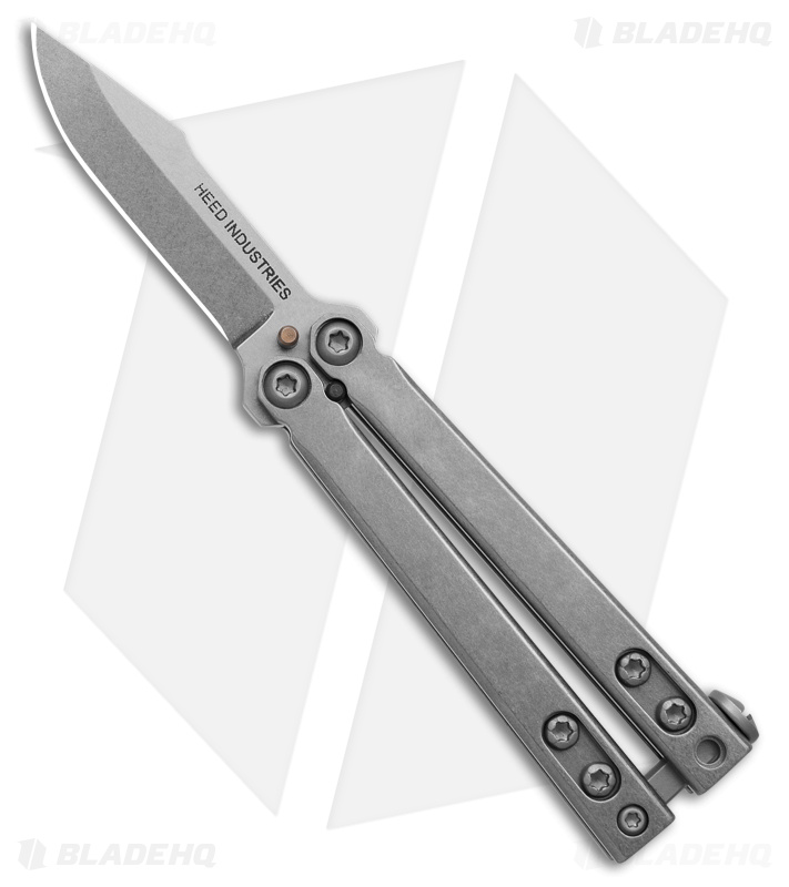 Heed Industries CFX Balisong Butterfly Knife Titanium (1.9" SW)