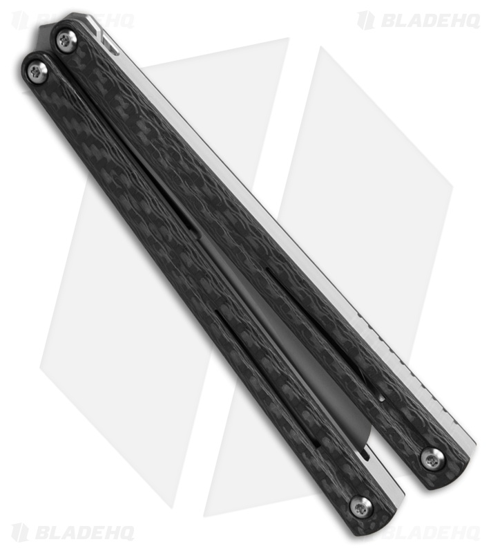 JF-Knifeworks Balisong Butterfly Knife The Beak Electro CF Black (4.75" SW)