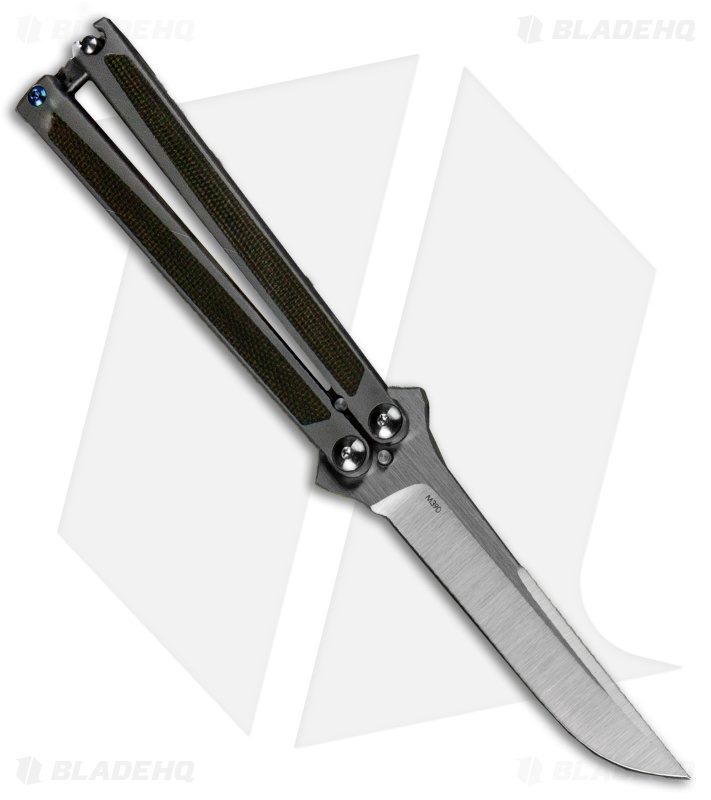 Liong Mah Design Bali Butterfly Knife Natural Micarta (3.75" Satin)