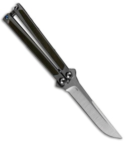 Liong Mah Design Bali Butterfly Knife Natural Micarta (3.75" Satin)