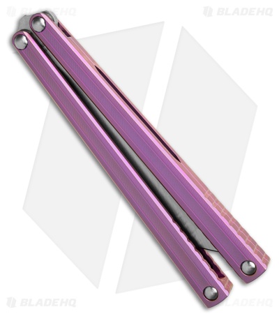 MachineWise Opus V2 Tanto Butterfly Knife Pink Titanium