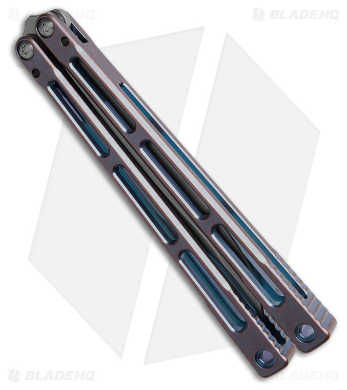 MachineWise SlifT V2 Butterfly Knife Cotton Candy/Pink Titanium (4.7" Stonewash)