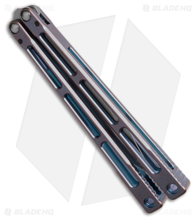 MachineWise SlifT V2 Butterfly Knife Cotton Candy/Pink Titanium (4.7" Stonewash)