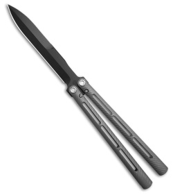 Medford Viceroy Dagger Butterfly Knife Gray Titanium (4.8" DLC CPM S45VN)