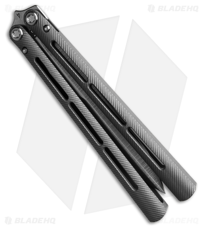 Medford Viceroy Dagger Butterfly Knife Gray Titanium (4.8" Stonewash S45VN)