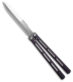 Medford Viceroy Dagger Butterfly Knife Purple Titanium (4.8" Stonewash S45VN)
