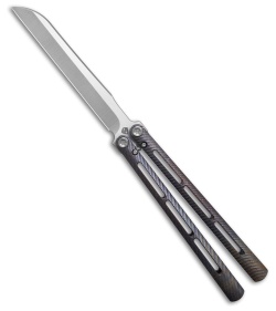 Medford Viceroy Sheepsfoot Butterfly Knife Flamed Titanium (4.75" Satin S45VN)