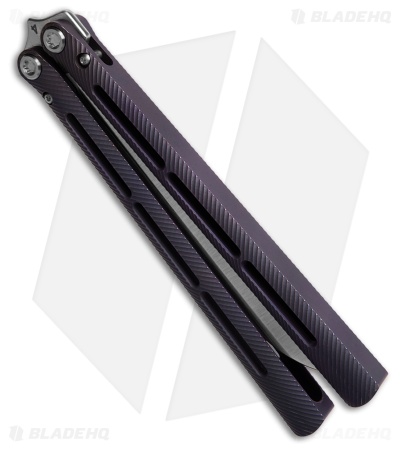 Medford Viceroy Sheepsfoot Butterfly Knife Violet Titanium (4.75" Satin S45VN)